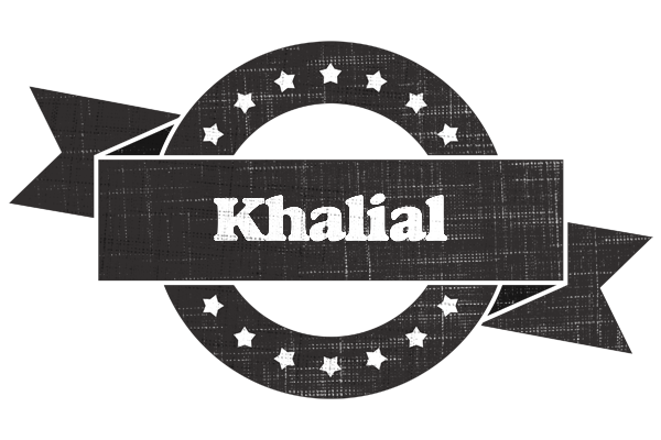 Khalial grunge logo