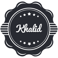 Khalid badge logo