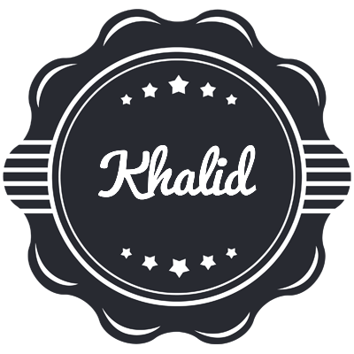Khalid badge logo
