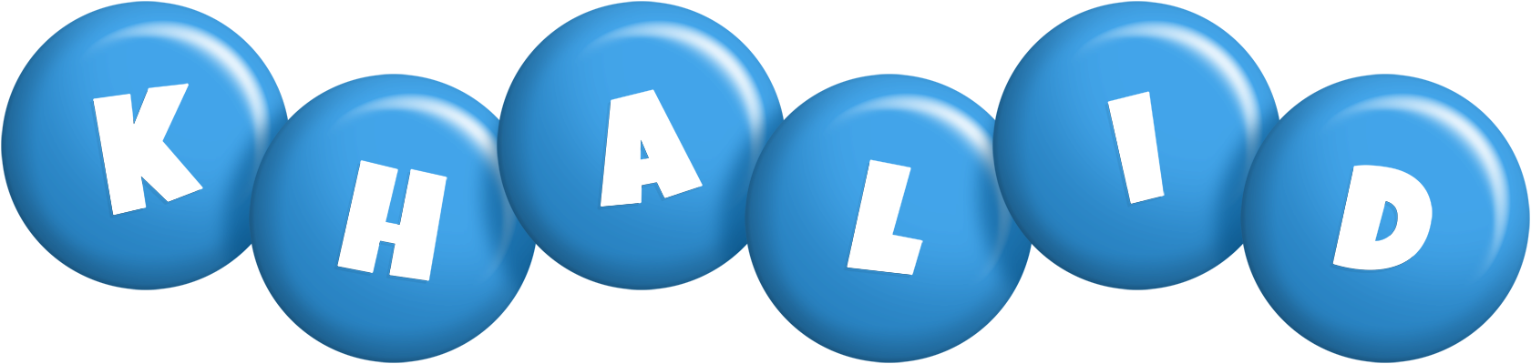 Khalid candy-blue logo