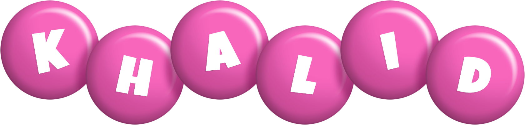 Khalid candy-pink logo