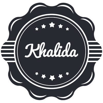 Khalida badge logo