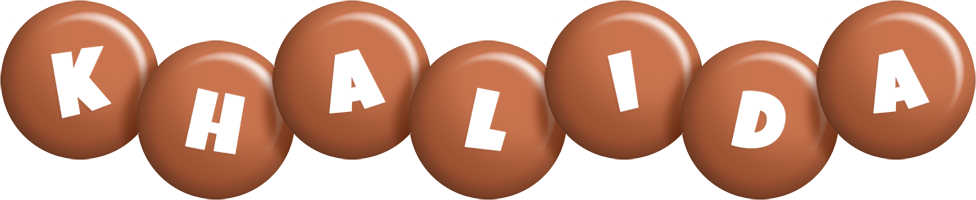 Khalida candy-brown logo