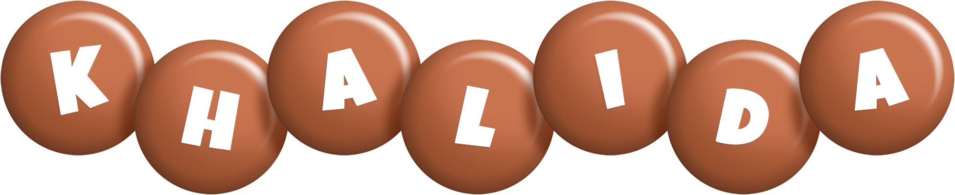 Khalida candy-brown logo