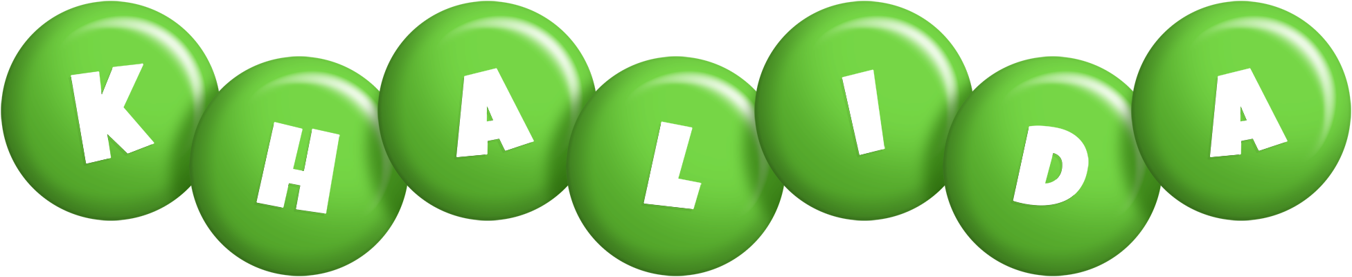 Khalida candy-green logo