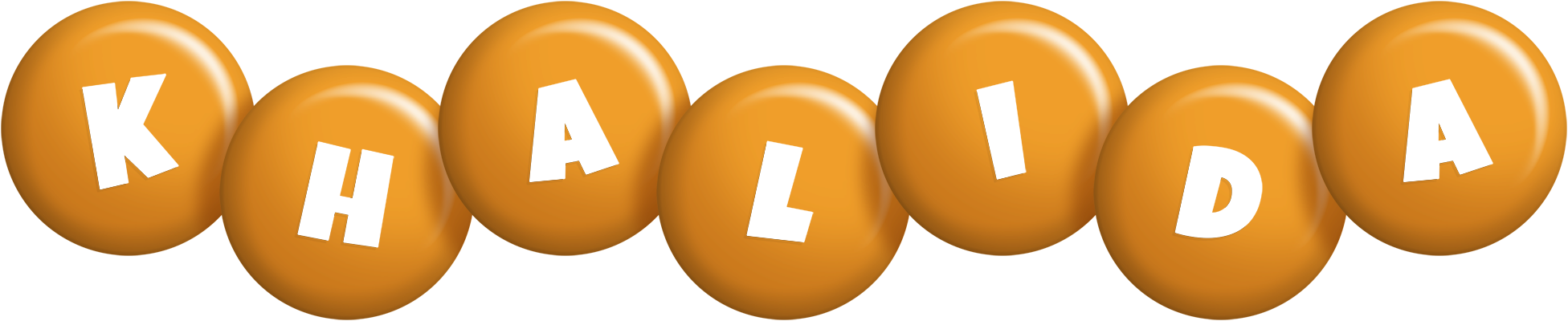 Khalida candy-orange logo