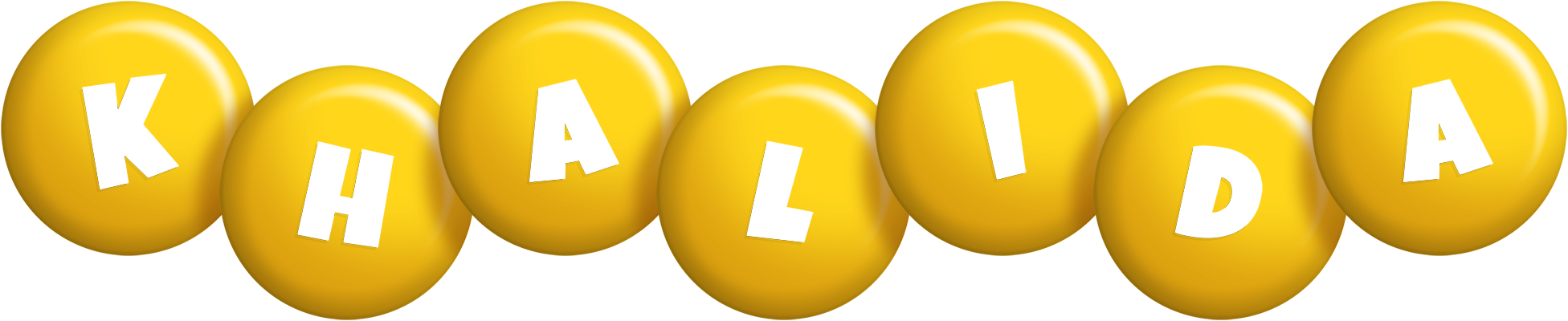 Khalida candy-yellow logo