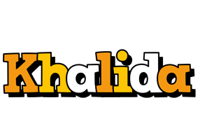 Khalida cartoon logo