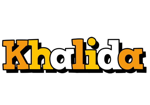 Khalida cartoon logo