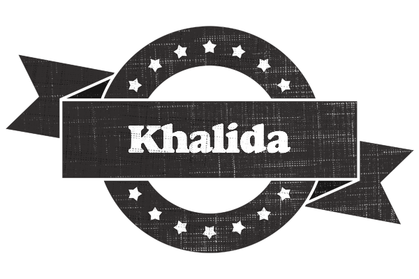 Khalida grunge logo