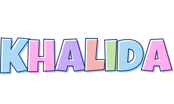 Khalida pastel logo