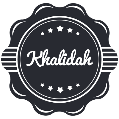 Khalidah badge logo