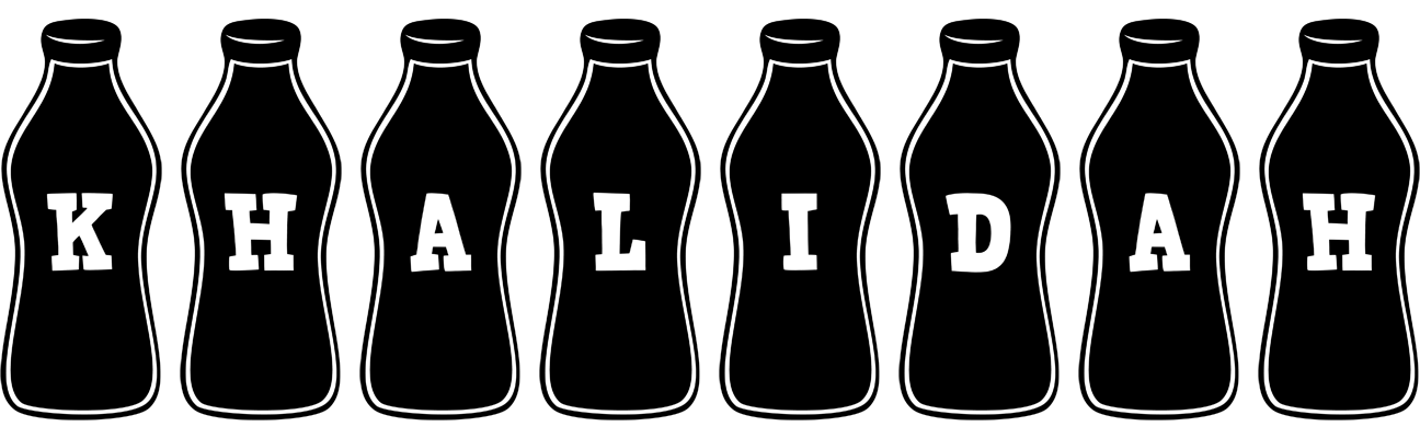 Khalidah bottle logo