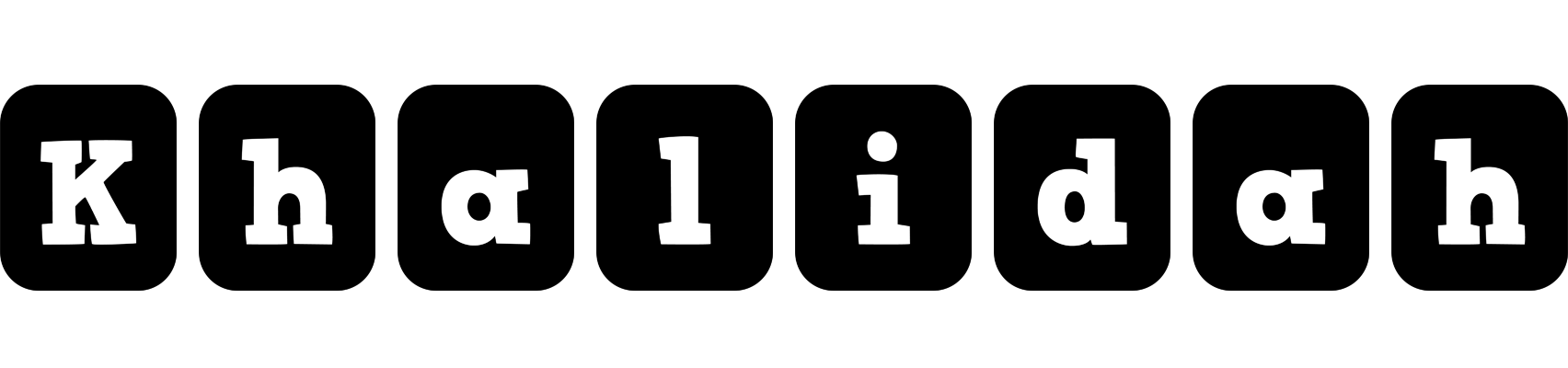 Khalidah box logo