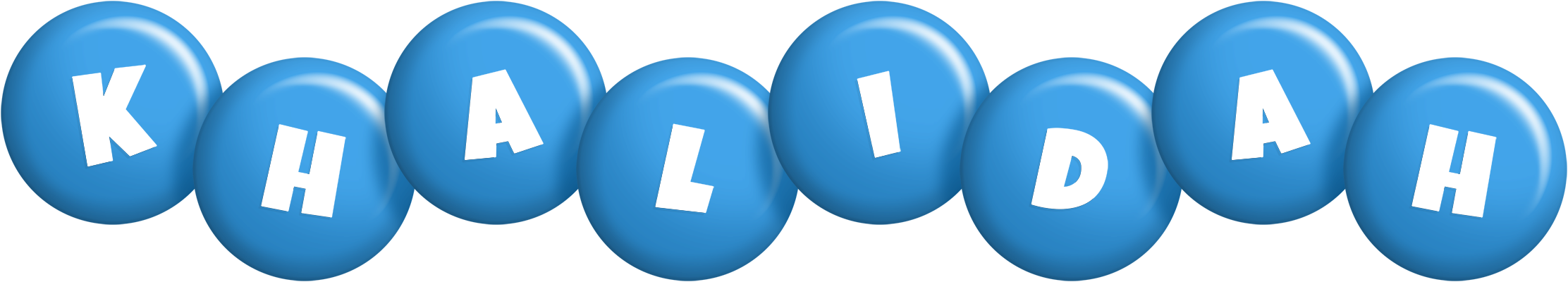 Khalidah candy-blue logo