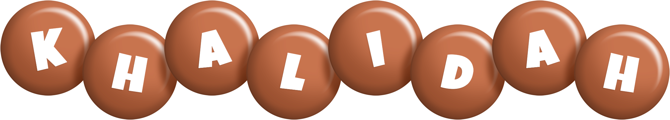 Khalidah candy-brown logo