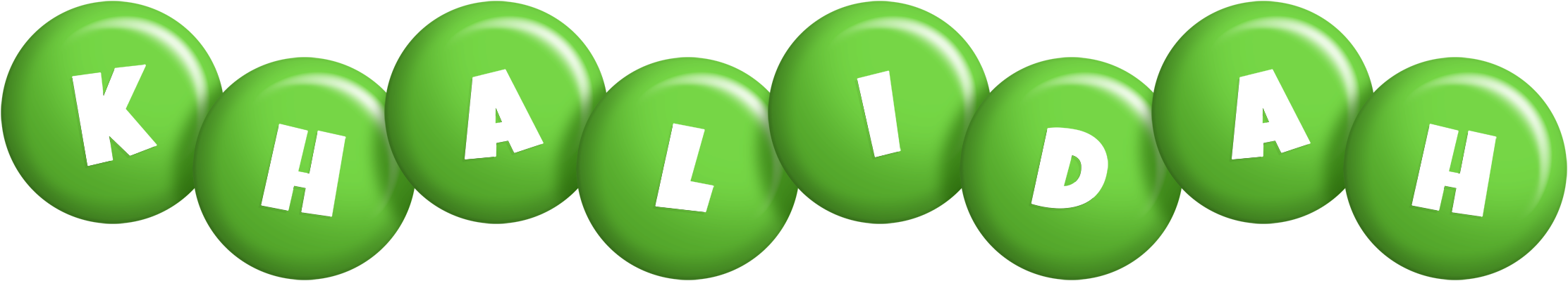 Khalidah candy-green logo
