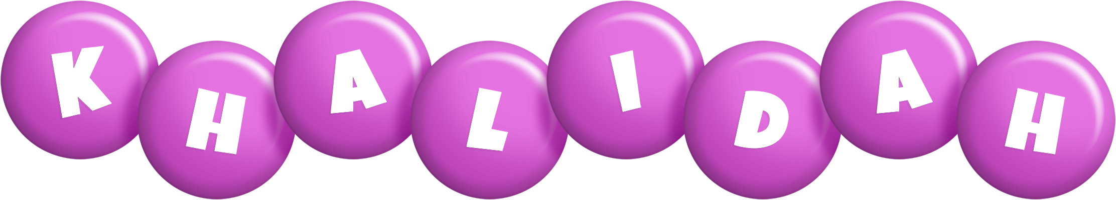 Khalidah candy-purple logo