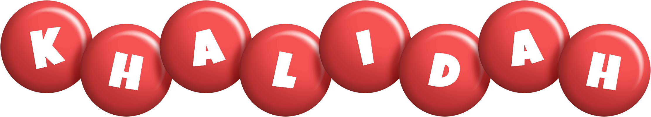 Khalidah candy-red logo