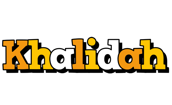 Khalidah cartoon logo