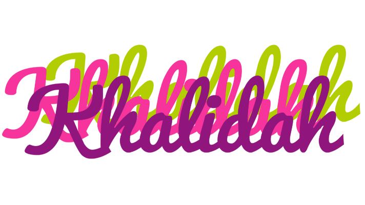 Khalidah flowers logo