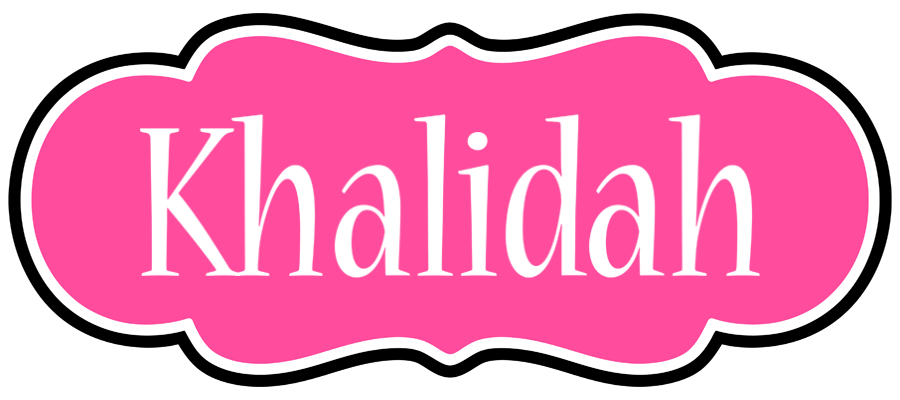 Khalidah invitation logo