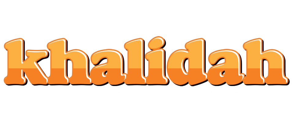 Khalidah orange logo