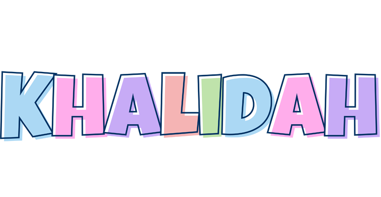 Khalidah pastel logo