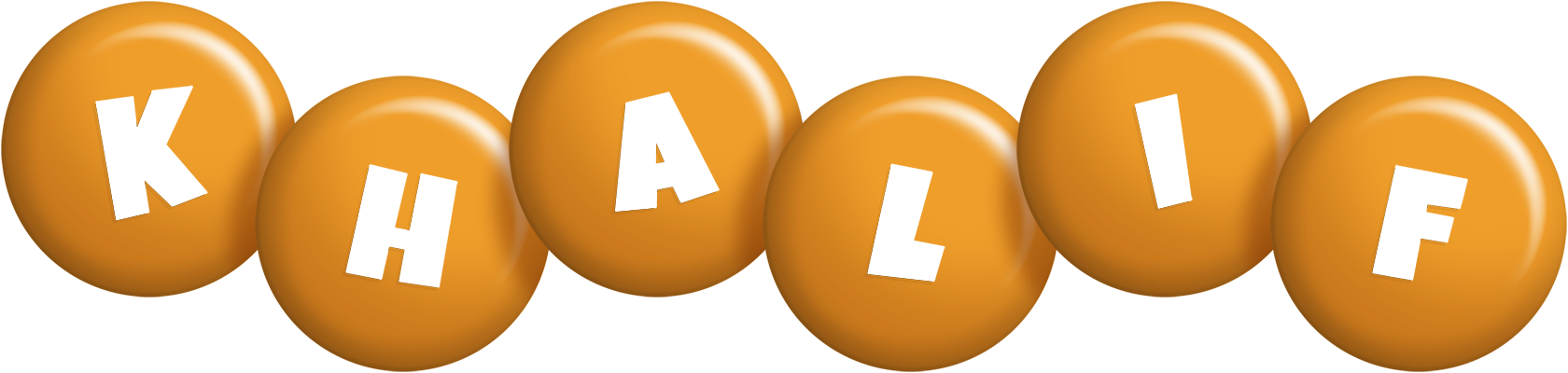Khalif candy-orange logo