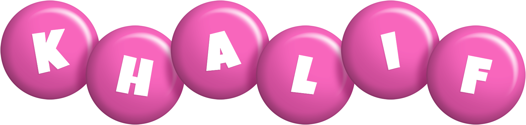 Khalif candy-pink logo