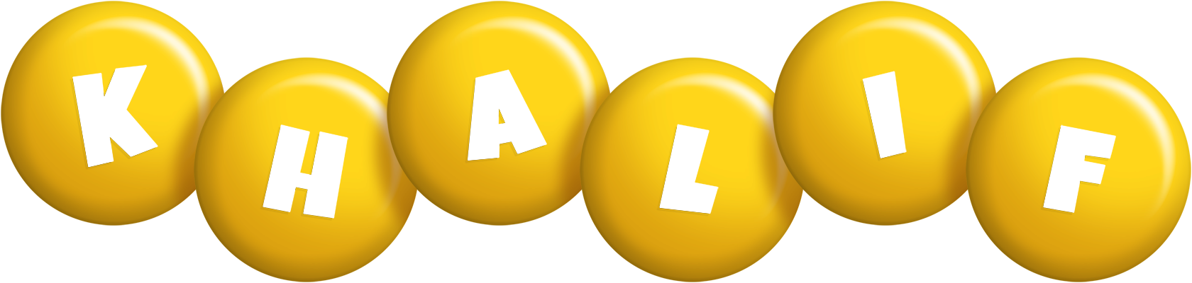 Khalif candy-yellow logo