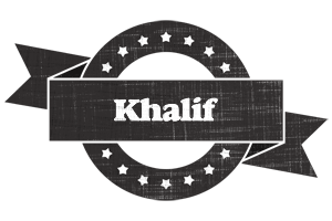 Khalif grunge logo