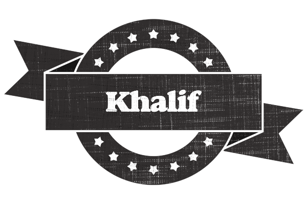 Khalif grunge logo