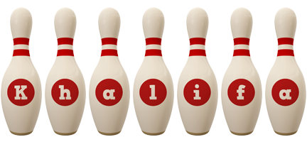 Khalifa bowling-pin logo