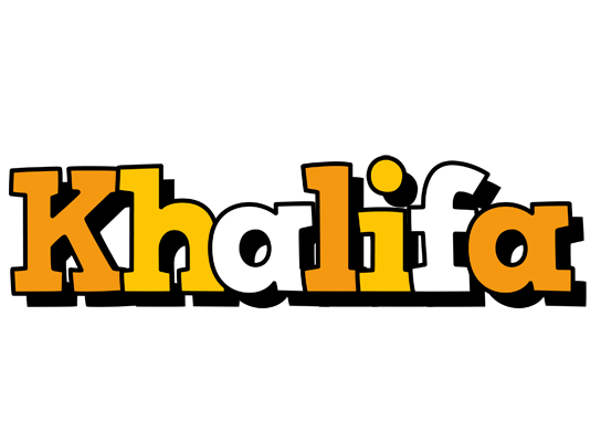 Khalifa cartoon logo