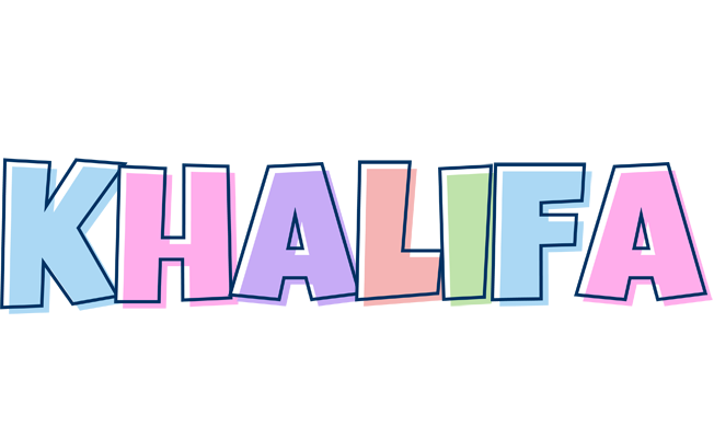 Khalifa pastel logo