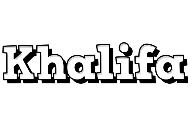 Khalifa snowing logo