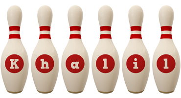 Khalil bowling-pin logo