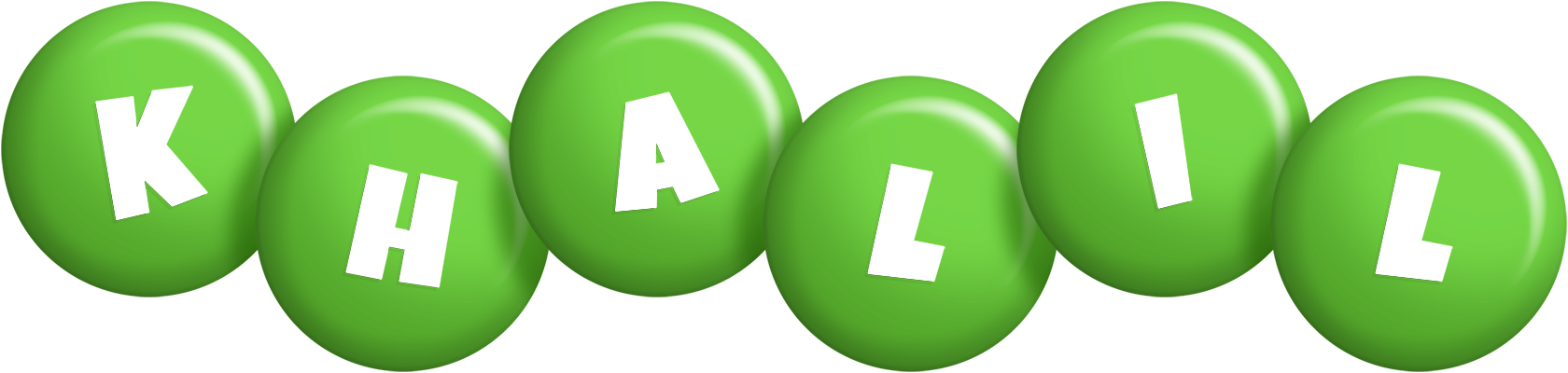 Khalil candy-green logo