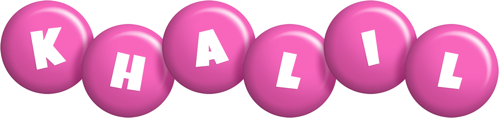 Khalil candy-pink logo