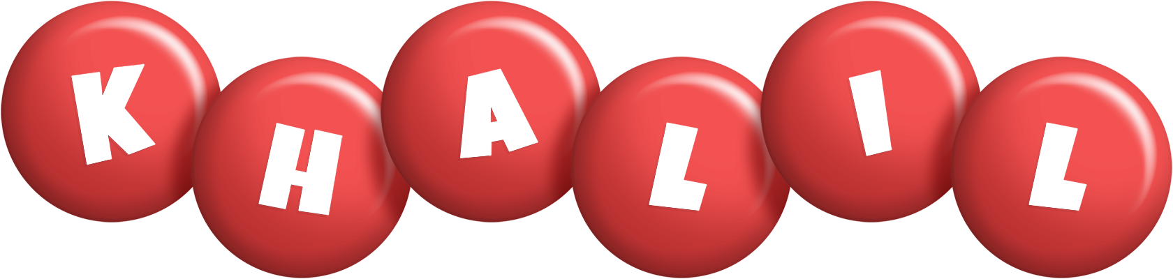 Khalil candy-red logo