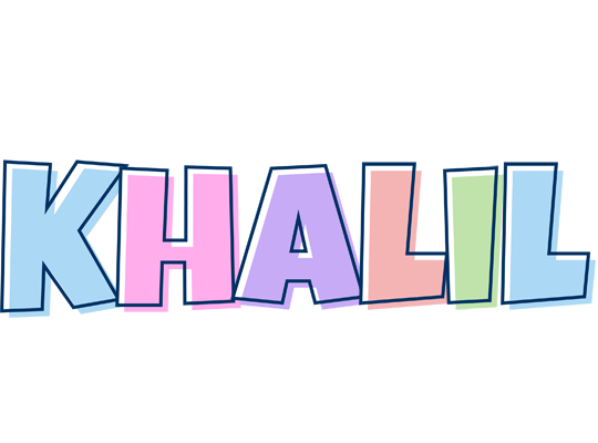 Khalil pastel logo