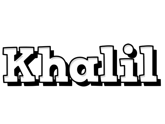 Khalil snowing logo