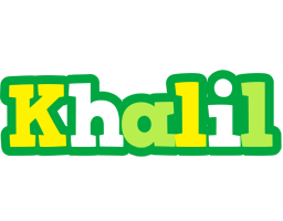 khalil name logo soccer style logos