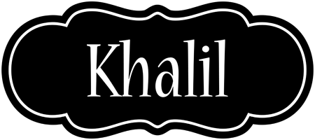 Khalil welcome logo