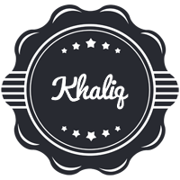 Khaliq badge logo
