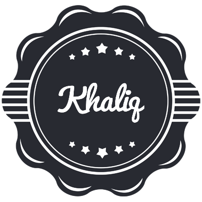 Khaliq badge logo