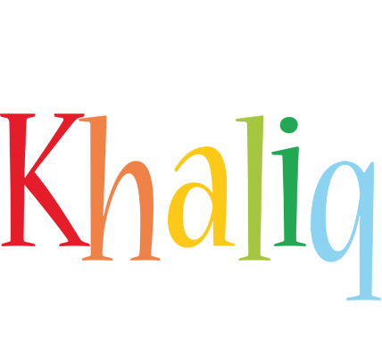 Khaliq birthday logo