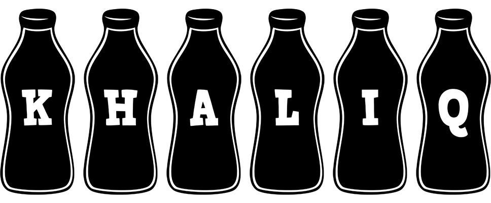 Khaliq bottle logo