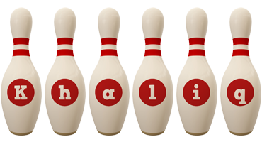 Khaliq bowling-pin logo